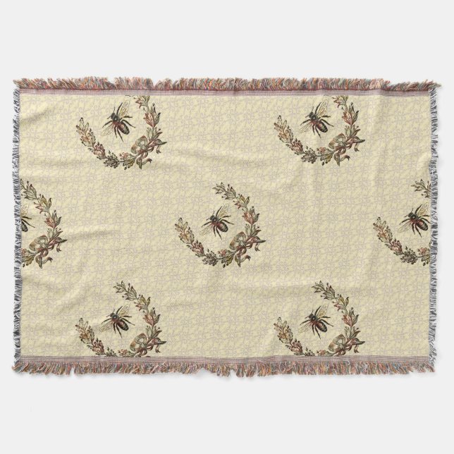 Couverture Vintage couronne d'abeilles (Devant)