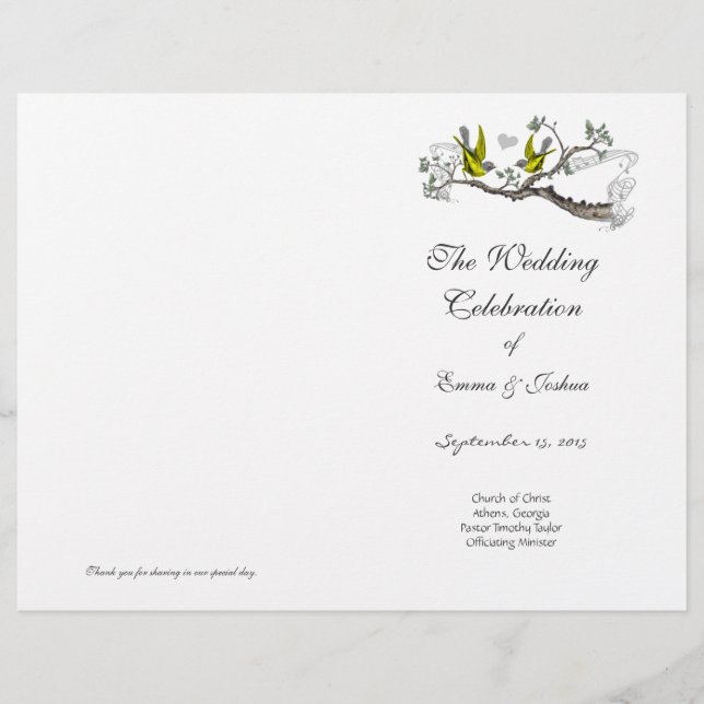 Couverture vintage du programme Jaune et Gris (Devant)