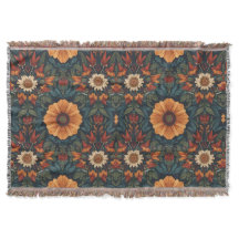 Vintage floral cozy Blanket for New Home