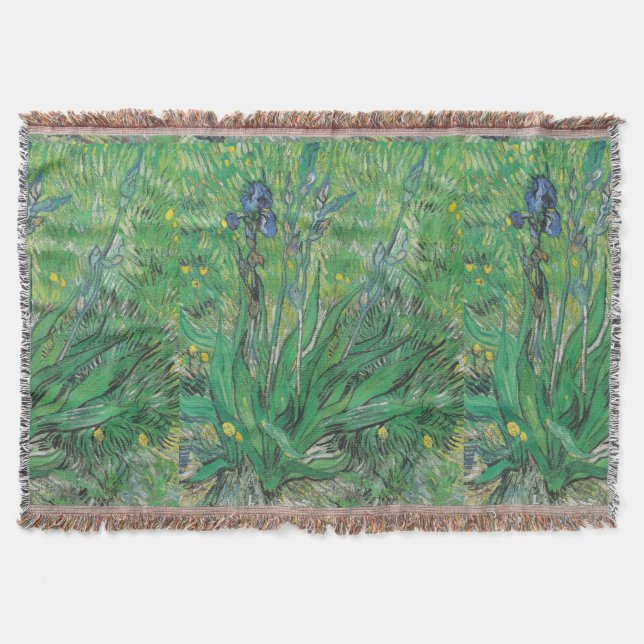 Couverture Vintage Floral Van Gogh Iris (Devant)
