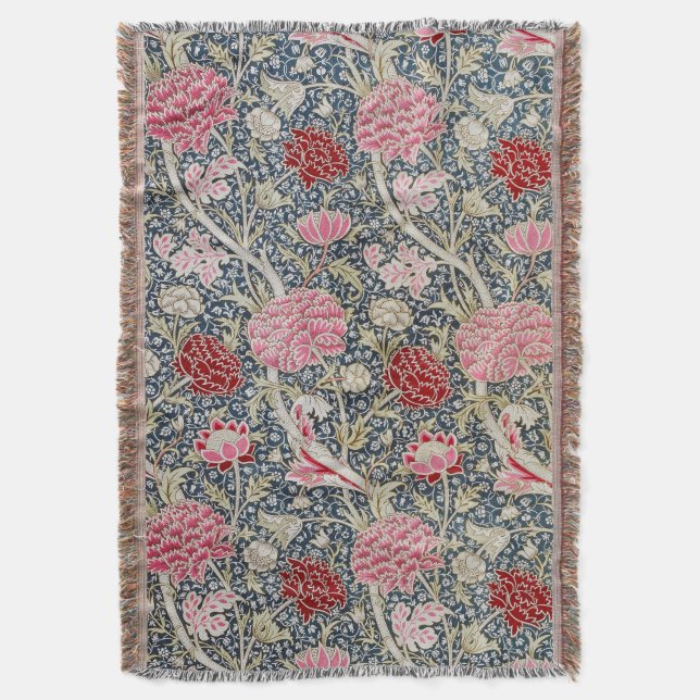 Couverture Vintage motif floral, William Morris (devant Vertical)