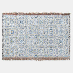 Couverture Vintage Portugal Azulejo traditionnel