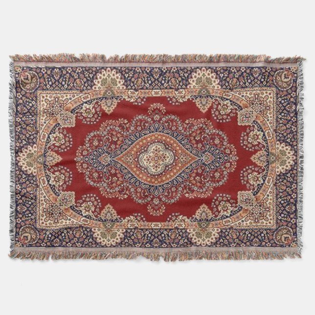 Couverture Vintage style perse Ornemental Mandala Motif (Devant)