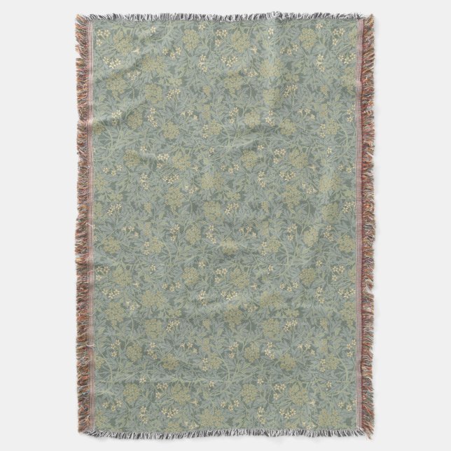 Couverture Vintage William Morris Jasmine (devant Vertical)