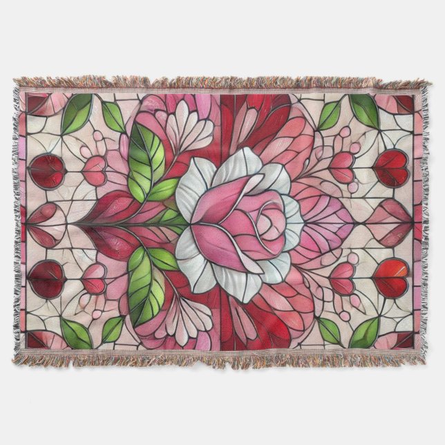 Couverture Vitrail floral de la Saint-Valentin (Devant)