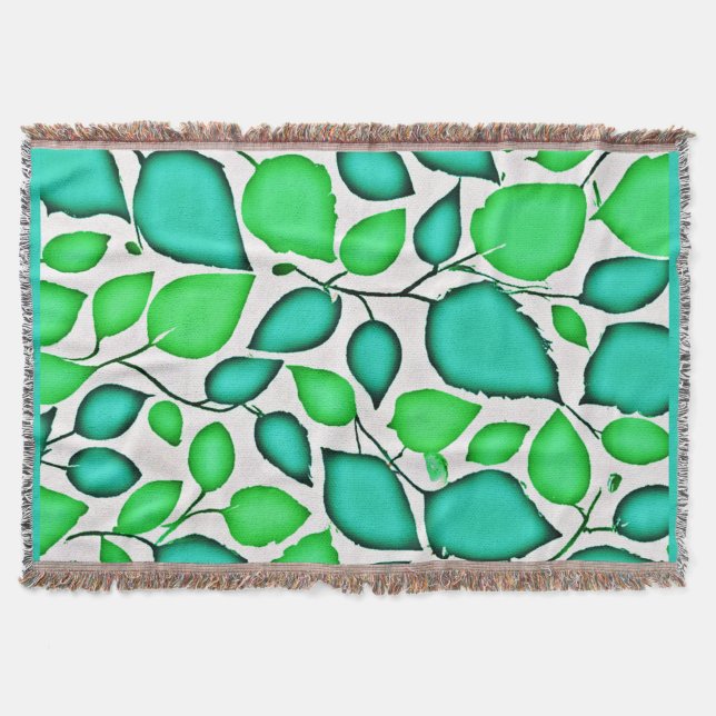 Couverture Vivid Elegance Feuille Motif (Devant)