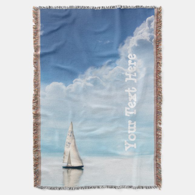 Couverture Voile calme avec ciel bleu (devant Vertical)