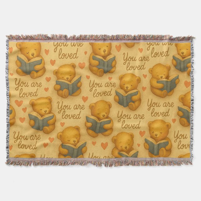 Couverture Vous êtes amoureux - Cosy Bear Throw Blanket pour  (Devant)