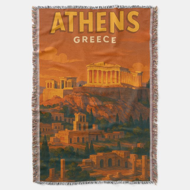 Couverture Voyage à Athènes Grèce Rétro (devant Vertical)