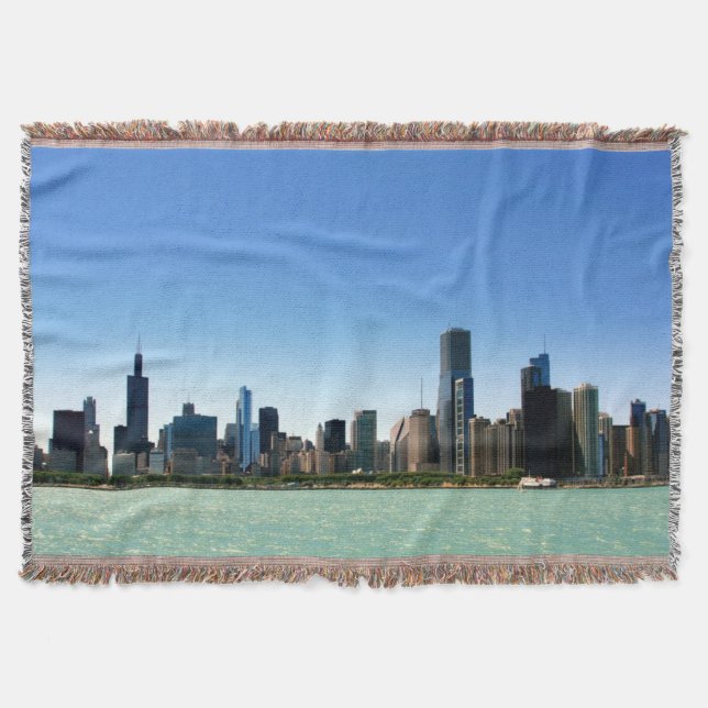 Couverture Vue d'horizon de Chicago par le lac Michigan (Devant)