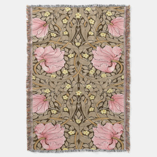 Couverture W Morris Pimpernel Motif en Pink & Sepia