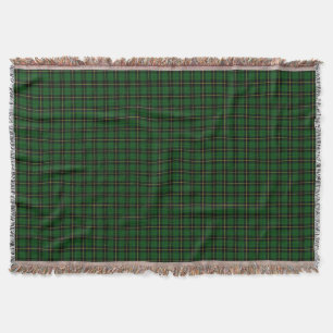 Couverture Wallace Clan Chasse Tartan vert brillant Plaid