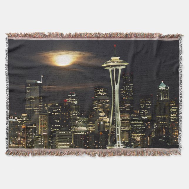 Couverture Washington, Seattle, Skyline la nuit depuis Kerry  (Devant)