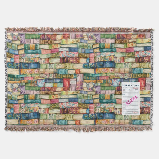 Couverture Watercolor Aesthetic Stacked Books (Devant)