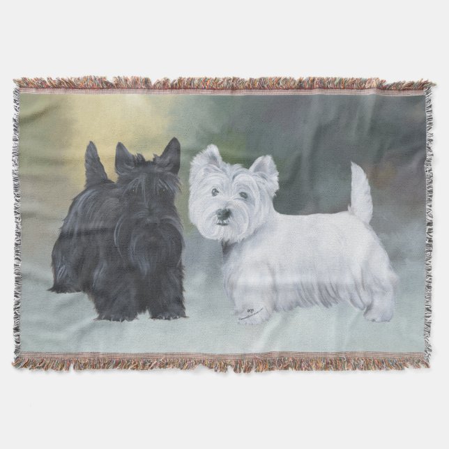 Couverture Westie Scottie hiver (Devant)
