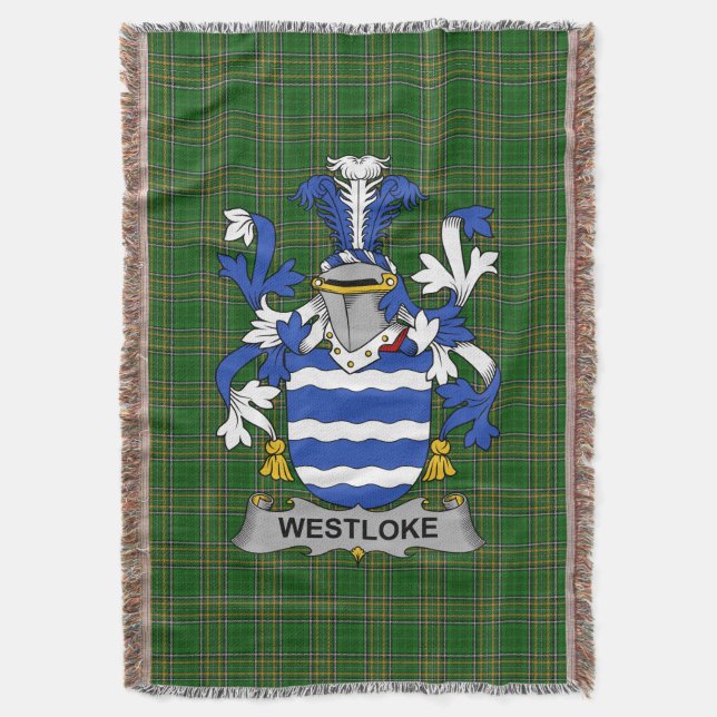 Couverture Westloke ou Westlock Coat d'armoiries d'Irlande Fa (devant Vertical)