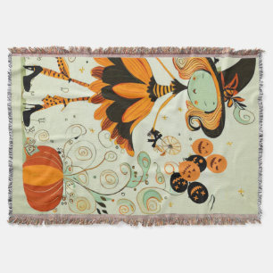 Couverture whimsical/sorcière/citrouille/chute