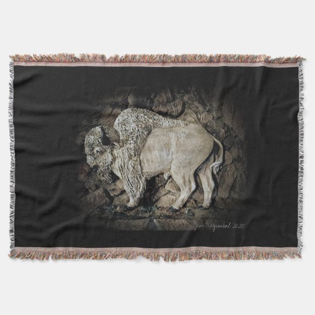 Couverture "White Buffalo" original artThrow Blanket (Devant)