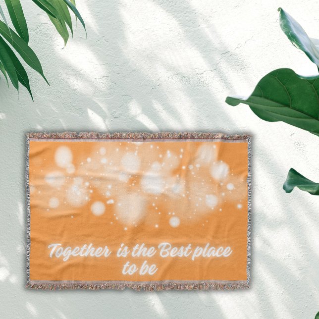 Couverture White Glow 'Ensemble est le meilleur endroit pour  (Créateur téléchargé)