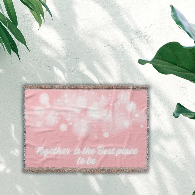 Couverture White Glow 'Ensemble est le meilleur endroit pour  (Créateur téléchargé)