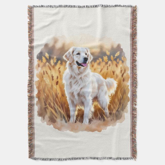 Couverture White Golden Retriever Dog (devant Vertical)