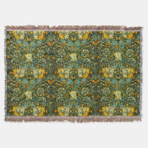 William Morris Antique Honeysuckle Motif Floral