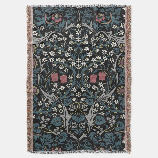 Couverture William Morris Blackthorn Floral Art Nouveau (devant Vertical)