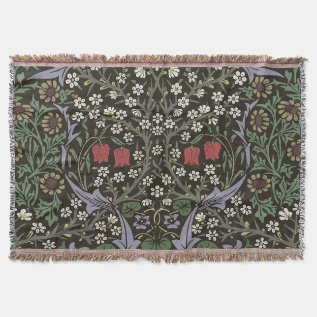 Couverture William Morris Blackthorn Tapestry Floral (Devant)