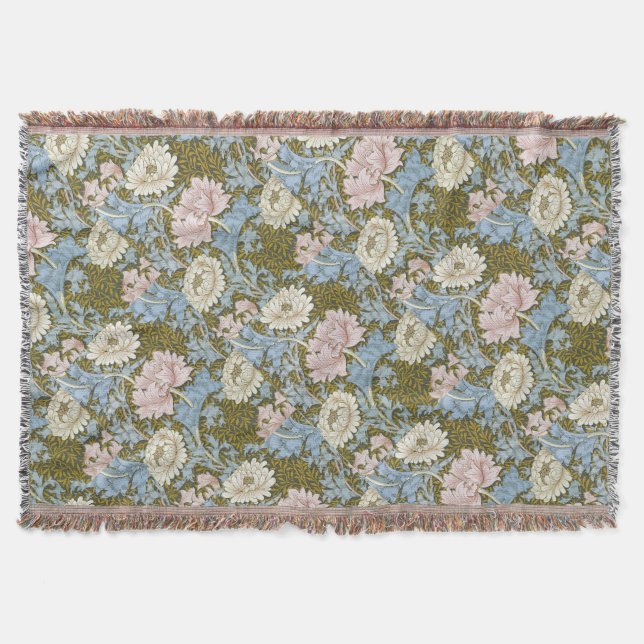 Couverture William Morris Chrysanthemum Motif Floral Foliag (Devant)