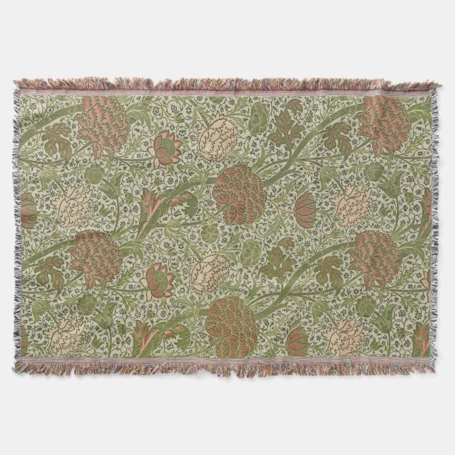 Couverture William Morris Cray Fleur de Sage Floral Botanique (Devant)