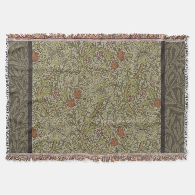 Couverture William Morris Floral Lys willow art design (Devant)