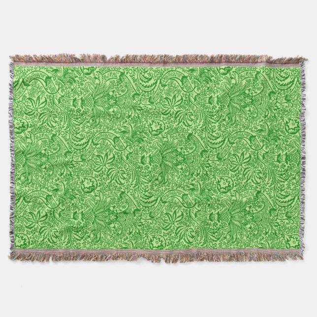 Couverture William Morris Indian, Lime et Kiwi Green (Devant)