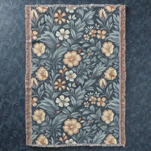 Couverture William Morris Inspired Botanical Style Pattern (Créateur téléchargé)