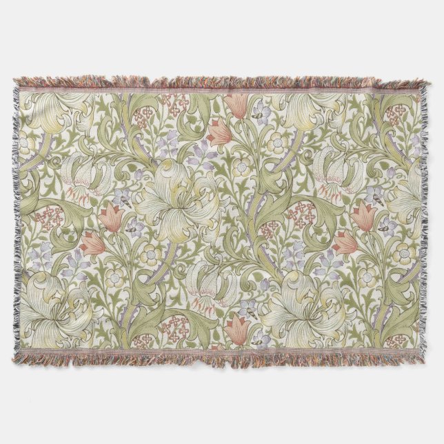Couverture William Morris Lily Art nouveau motif floral (Devant)