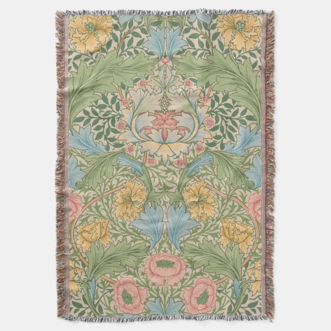 Couverture William Morris Myrtle Fleur Floral Botanique (devant Vertical)