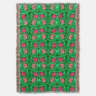 Couverture William Morris Pimpernel, Coral Pink et Green