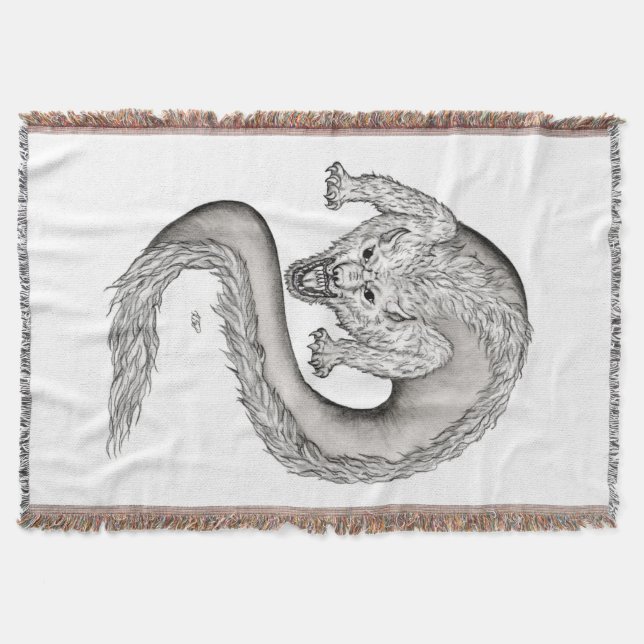 Couverture Wolfdragon design noir et blanc (Devant)