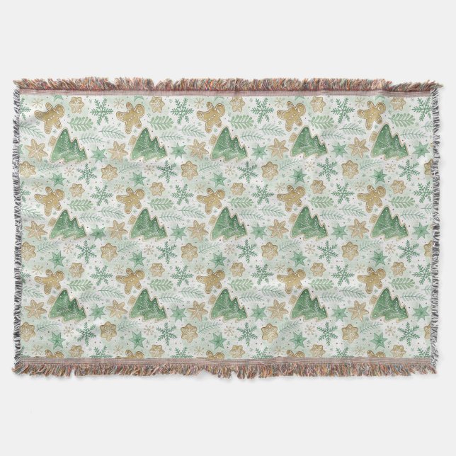 Couverture Xmas Gingerbread Winter Pattern (Devant)