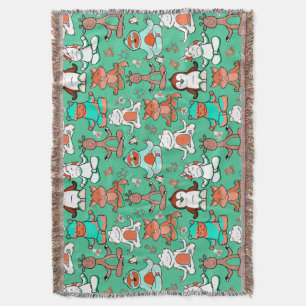 Couverture Yoga pose motif   Yoga sans couture motif 53