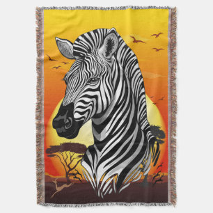 Couverture Zebra African Savanna Wild Animal