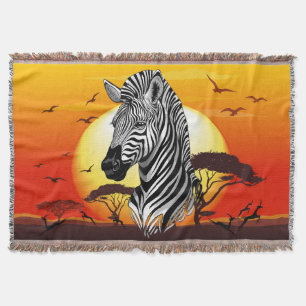 Couverture Zebra African Savanna Wild Animal