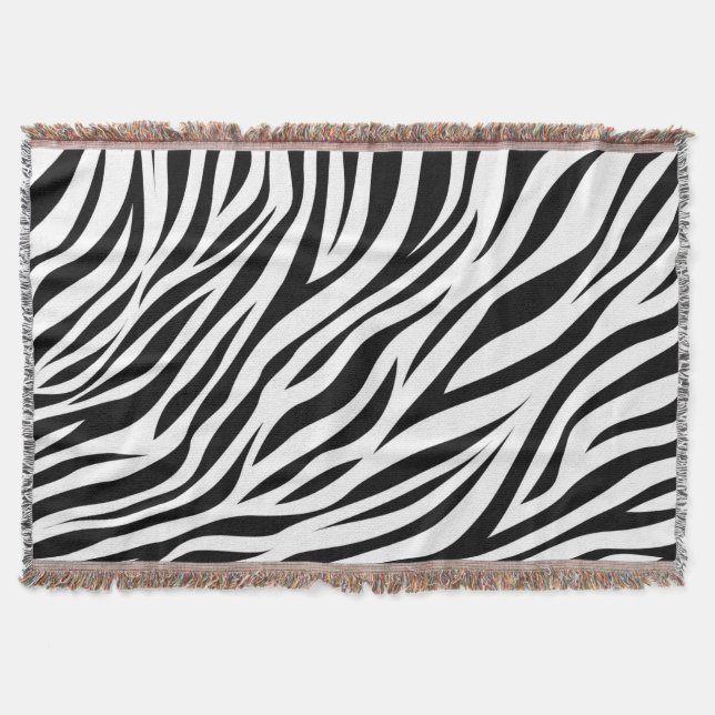 Couverture Zebra Animal Skin Imprimer Motif-15391 (Devant)