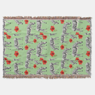 Couverture Zèbres parmi des fleurs de ketmie