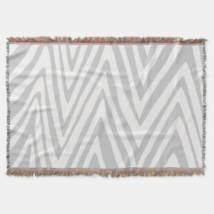 Couverture Zig Zag Gris et Motif blanc
