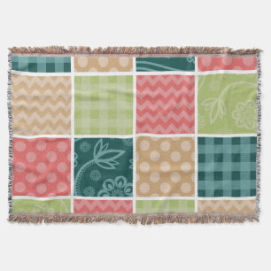 Couverture Zigzag, Chevron, En vichy, Pois, Patchwork