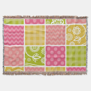 Couverture Zigzag, Chevron, Pois, En vichy, Patchwork