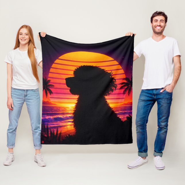 Couvertures Cockapoo - Cadeau Rétro pour Amoureux  (En situation)