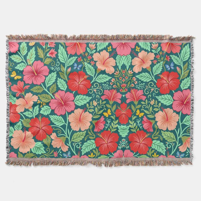 Couvertures de jardin de papillon de hibiscus abst (Devant)