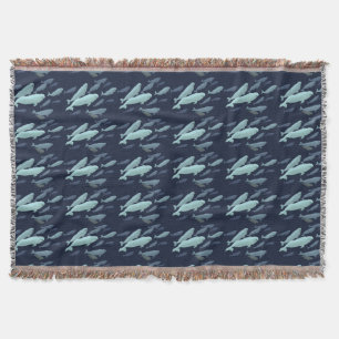 Couvertures de jet de baleine couverture de balein