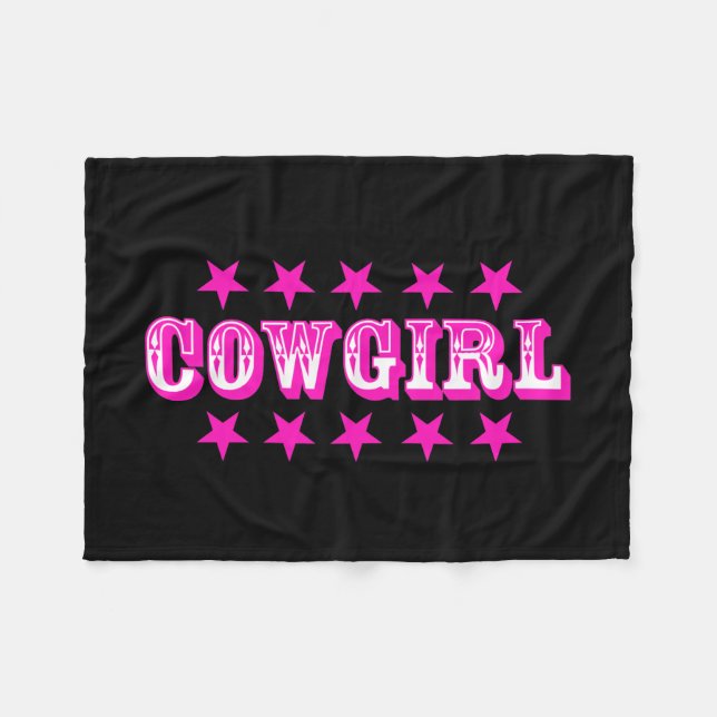 Couvertures en polaire "Cowgirl" (Devant (Horizontal))